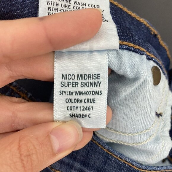 Hudson Womens Skinny Jeans Size 29 Medium Wash Distressed Nico Mid Rise - Picture 6 of 11